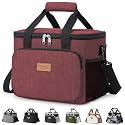 Lifewit Medium Lunch Bag Insulated Lunch Box Soft Cooler Cooling Tote for Adult Men Women, Burgundy 12-Can (8.5L)