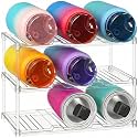 Lifewit Stackable Water Bottle Organizer, Clear Tumbler Holder for Cabinet