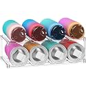 Lifewit Stackable Water Bottle Organizer, Clear Tumbler Holder for Cabinet