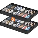 Lifewit Under Bed Shoe Storage Organizer, 2 Pack(16 Shoes Cells)