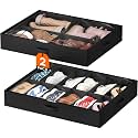 Lifewit Under Bed Shoe Storage Organizer, 1 Pack(12 Shoes +4 Boots Cells)