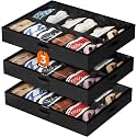 Lifewit Under Bed Shoe Storage Organizer Container, 3 Pack(12 Shoes Cells)