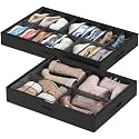 Lifewit Under Bed Shoe Storage Organizer, 1 Pack(16 Shoes +4 Boots Cells)