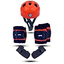 Liffo® Kids Protective Skating Gear Set for Roller Skating, Skateboarding &amp; Cycling |for Kids 5 to 16 Years Knee and Elbow Pads Wrist Guards Set (HSG-01) (Orange, L)