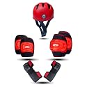 Liffo® Protective Skating Guard Kit for Skating, Cycling, Running for Kids,Boys,Girls,Men &amp; Women (HSG-01)(Red) (L)