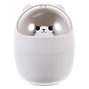 LIFKOME Mini Trash can with Swing Lid Small Garbage Bin Desktop Wastebasket R密Container for Office Bathroom Kitchen Bedroom