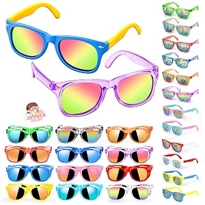 lifree kids sunglasses bulk party favors boys girls sunglasses for kids age 3-8 with uv400 protection for kid pool birthday