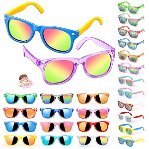 lifree kids sunglasses bulk party favors boys girls sunglasses for kids age 3-8 with uv400 protection for kid pool birthday