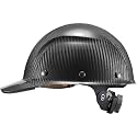 Lift Dax Carbon Fiber Cap Brim Safety Helmet/Hard Hat, 6-Point Suspension