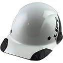 Lift Dax Carbon Fiber Cap Brim Safety Helmet/Hard Hat, 6-Point Suspension