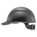 Lift Dax Carbon Fiber Cap Brim Safety Helmet/Hard Hat, 6-Point Suspension