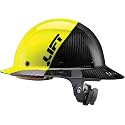 Lift Dax Carbon Fiber Cap Brim Safety Helmet/Hard Hat, 6-Point Suspension