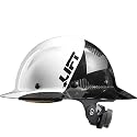 LIFT Safety HDF50C-20CK DAX Carbon Fiber Full Brim 50-50, White/Black Camo