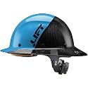 LIFT SAFETY Dax Carbon Fiber Full Brim Hard Hat | Safety/Construction Helmet w/ 6 Point Suspension for Comfort &amp; Impact Protection