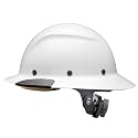 Lift Dax Carbon Fiber Full Brim Hard Hat/Safety Helmet, White Carbon