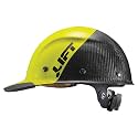 Lift Dax Carbon Fiber Cap Brim Safety Helmet/Hard Hat, 6-Point Suspension