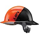 Lift DAX Fifty 50 Carbon Fiber Full Brim Hard Hat, Orange/Black