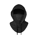 Ligart Balaclava Face Mask with Breathable Holes Sun UV Protection Hood Full Head Mask Face Cover for Cycling Fishing Black