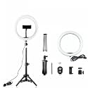 Light 12Inch Lamp Dimmable with Tripod for Studio Photography Makeup Lighting Ringlight