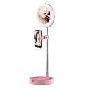 Light 6inch Fill Light 64LED Desktop Lamp Dimmable with Phone Holder Extendable Stand for Selfie Makeup(Black-JoJo's Bizarre Adventure1)