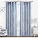 Light Blue Pinch Pleated Two Layer Thick Linen Curtains 90 Inches Long for Dining Room, Memory Trained Blackout Sky-Blue Noise Cancelling Energy Efficient Modern Windows Drapes with Hooks 2 Panels Set