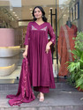 Light Daisy Women Kurta Palazzo Dupatta Set