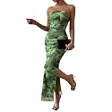 LIGHT DOT Women39s Summer Dress Printed Strapless