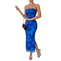 LIGHT DOT Women39s Summer Dress Printed Strapless