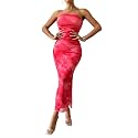 LIGHT DOT Women39s Summer Dress Printed Strapless
