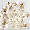 Light Gold Sequin Backdrop Shimmer Wall Backdrop 3ftx4ft Photo Backdrops for Birthday Anniversary Wedding Engagement Decoration