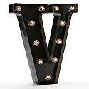 Oycbuzo Light up Letters LED Letter Black Alphabet Letter Night Lights for Home Bar Festival Birthday Party Decorative