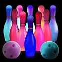 Light Up Bowling Set, Glow in The Dark Bowling Pins,