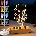 Light Up Guitar Pick Holder: Rechargeable Acrylic Pick Display Case
