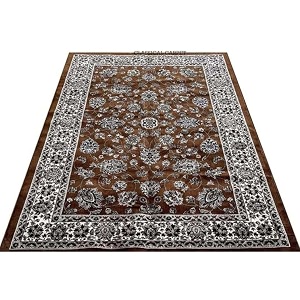 light - weighted economical silk touch carpet approx 7 x 9 feet 210x270 cm