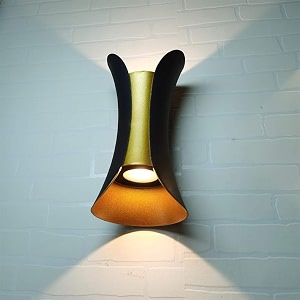 lightaverse wall lights - 10w ip65 waterproof wall lamp curve shape fancy led light for wall - up down aluminum wall lamps warm white