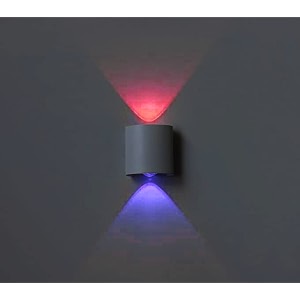 wall lights 2 watts 2 ray oval up-down outdoor led outdoor waterproof ip65 exterior wall step light fixture waterproof lamp red blue whitebody body 2 way metal