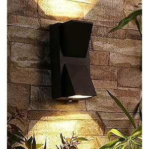 lightaverse wall lights - 6w ip65 waterproof wall lamp k shape fancy wall light for wall up amp down wall lamps - outdoor wall lights for elevationgarden amp patio lights - warm white