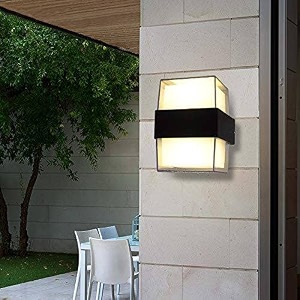 lightaverse wall lights ip65 10w acraylic square up down model outdoor latest up down wall mounted light warm white-pack of 1