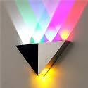 LIGHTAVERSE Wall Lights Modern Triangle 5Watts LED Wall Sconce Light Fixture Indoor Hallway Up Down Wall Lamp Spot Light Aluminum Decorative Lighting (Pack of 1,Multicolor)
