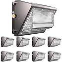 Lightdot 8 Pack 200W Wall Pack LED Exterior Light with Smart Photocell