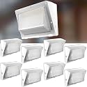 Lightdot 8Pack 200W LED Wall Pack Lights, 100-277v Dusk to Dawn Photocell, 30000Lm(150Lm/W) 5000K IP65 Wall Mount Outdoor Exterior Lighting,White ETL | 5-Year Warranty(Height:15~30ft)