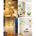 Lightdot Table Lamp & 65IN Glass Floor Lamp Dimmable Bulbs Included Nightstand Lamp 3000K Warmwhite Ambient Bedside Lamps for Living Room Bedroom Girls Room Home Office Decor Gift