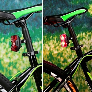lighter house bright bike bicycle lights 2 led 3 mode bicycle cycling back tail light safety flashing rear lights