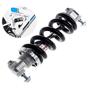 lighter house combo of 01 pc rear suspension mtb shocksbicycle bumper silver and black lh-1200 lbs shocker rear and 01 pack bicycle tube puncture kit