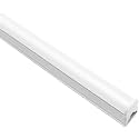 LightingWill LED T5 Integrated Fixture 4FT, Natural White 4000K, 14W, Linkable LED Shop Light, LED Ceiling Light and Under Cabinet Light, Corded Electric with Built-in ON/Off Switch, 1 Pack