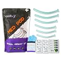 Lightning X Products Deluxe Nasopharyngeal (Nasal) Airway Kit - 6 Pieces NPA - Includes 6 NPA's, Lube, Wipes &amp; Gloves