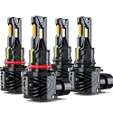 Lights Compatible for Jeep Grand Cherokee Light Bulbs High Low Beam for Off Road, Years: 1999 2000 2001 2002 2003 2004 2005 2006 2007 2008 2009 2010, Pack of 4