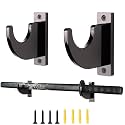 Lightsaber Wall Mount 2 Pack Black Acrylic Katana Samurai Sword Wall Mount, Light Saber Mount for Wall Horizontal Galaxy Edge Display 1-Tier Hook