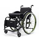 Lightweight All-Terrain Ultra Sports Wheelchair Foldable Adjustable Footrest and Seat Height, Handbrakes,Suitable for Teenagers, Adults, Seniors(Green,Seat Width 40cm/15.7in)