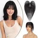 Lightweight Breathable 100% Human Hair Topper 11Inch 1B Natural Black